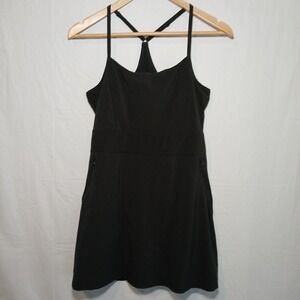 Calia Pure Black Energize Exercise Dress‎ Size XS Racerback Bra Shorts Tennis